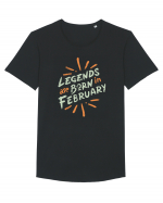 Legends Are Born In February Tricou mânecă scurtă guler larg Bărbat Skater