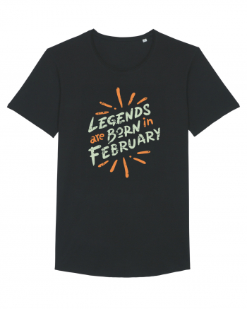 Legends Are Born In February Black