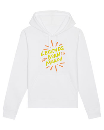 Legends Are Born In March White