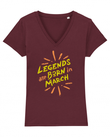 Legends Are Born In March Burgundy