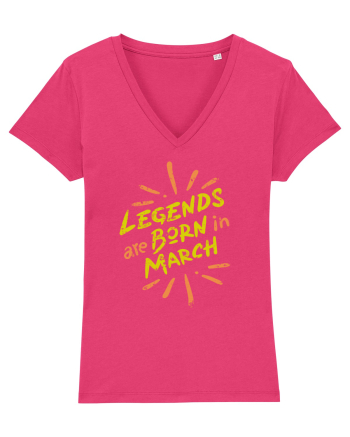 Legends Are Born In March Raspberry