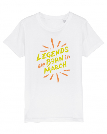 Legends Are Born In March White