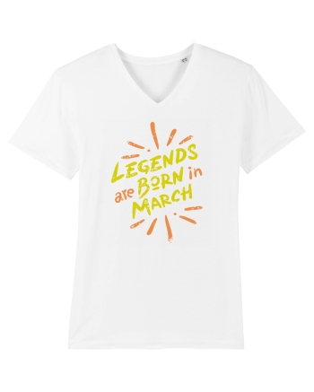Legends Are Born In March White