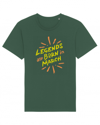 Legends Are Born In March Bottle Green