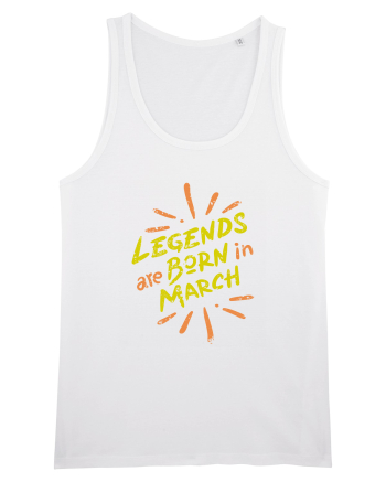 Legends Are Born In March White