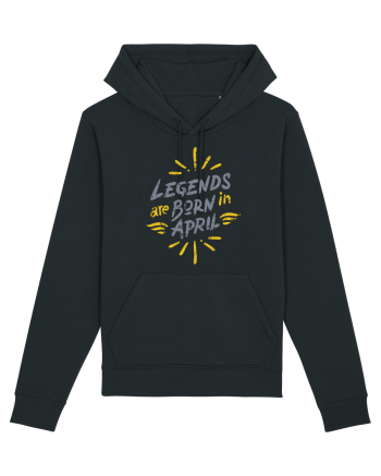 Legends Are Born In April Black