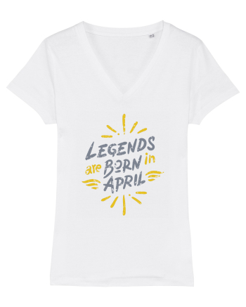 Legends Are Born In April White