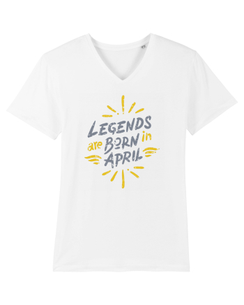 Legends Are Born In April White