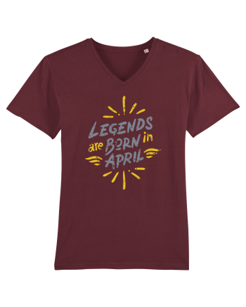 Legends Are Born In April Burgundy