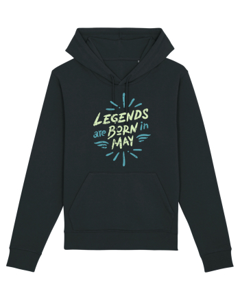 Legends Are Born In May Black