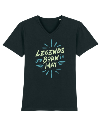 Legends Are Born In May Black