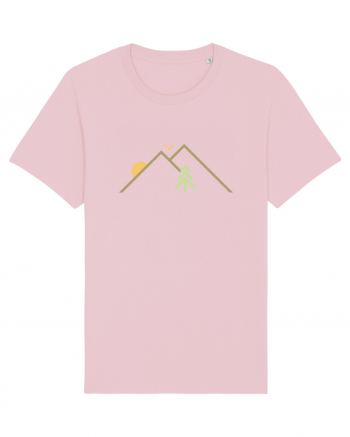 Peisaj Geometric Minimalist Cotton Pink