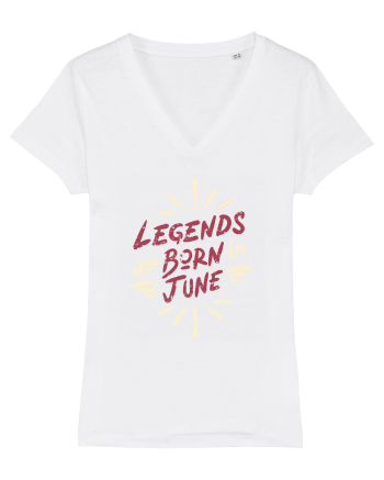 Legends Are Born In June White