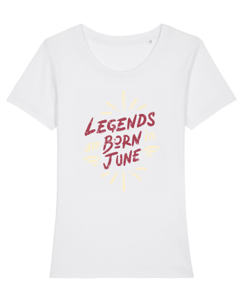 Legends Are Born In June White