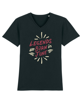 Legends Are Born In June Black