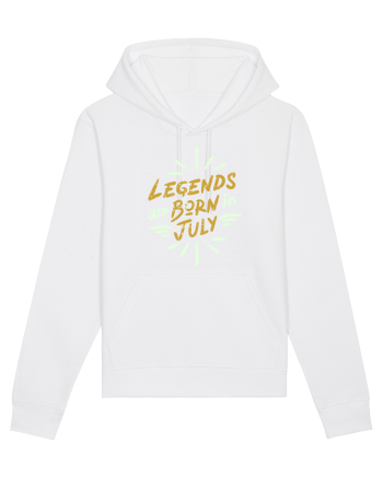 Legends Are Born In July White