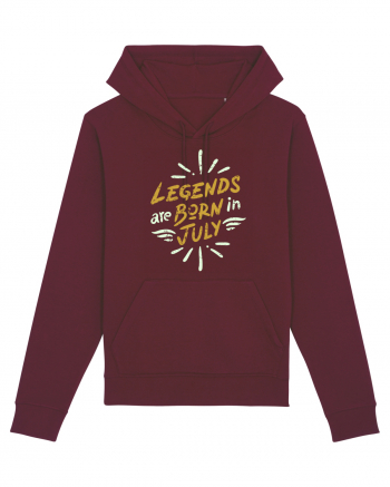 Legends Are Born In July Burgundy