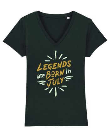 Legends Are Born In July Black