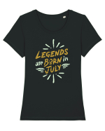 Legends Are Born In July Tricou mânecă scurtă guler larg fitted Damă Expresser