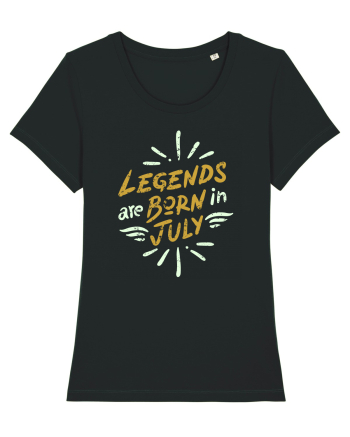 Legends Are Born In July Black