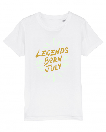 Legends Are Born In July White