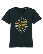 Legends Are Born In July Tricou mânecă scurtă guler V Bărbat Presenter