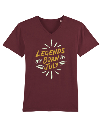 Legends Are Born In July Burgundy