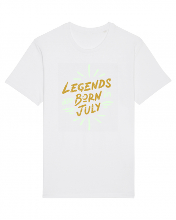 Legends Are Born In July White