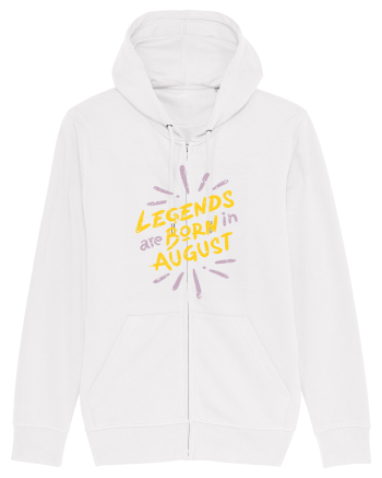 Legends Are Born In August White
