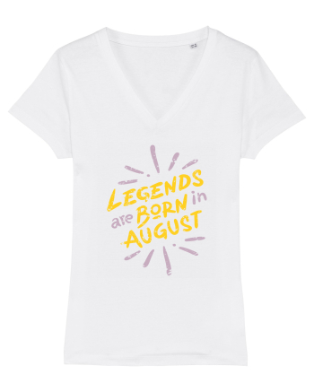 Legends Are Born In August White