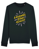 Legends Are Born In August Bluză mânecă lungă Unisex Rise