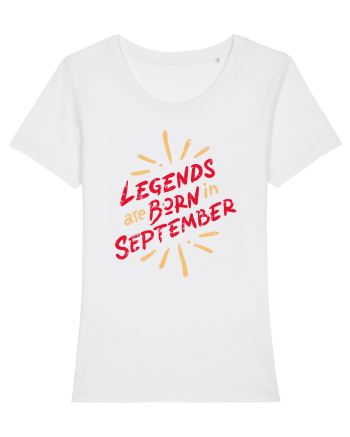 Legends Are Born In September White