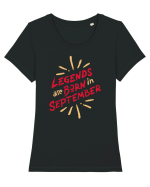 Legends Are Born In September Tricou mânecă scurtă guler larg fitted Damă Expresser