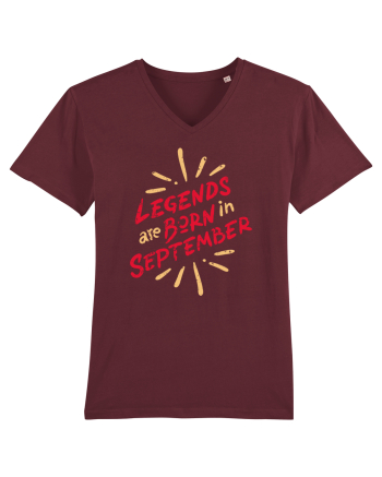 Legends Are Born In September Burgundy