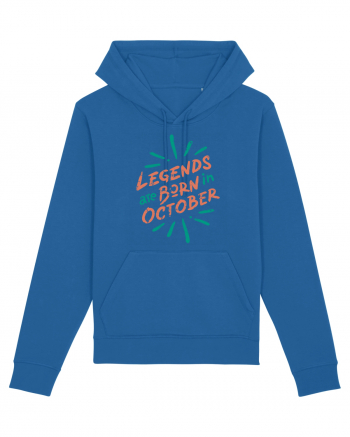 Legends Are Born In October Royal Blue