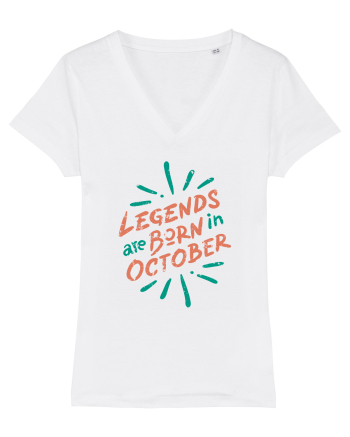 Legends Are Born In October White