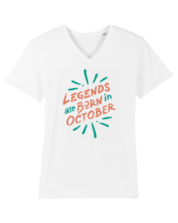 Legends Are Born In October White