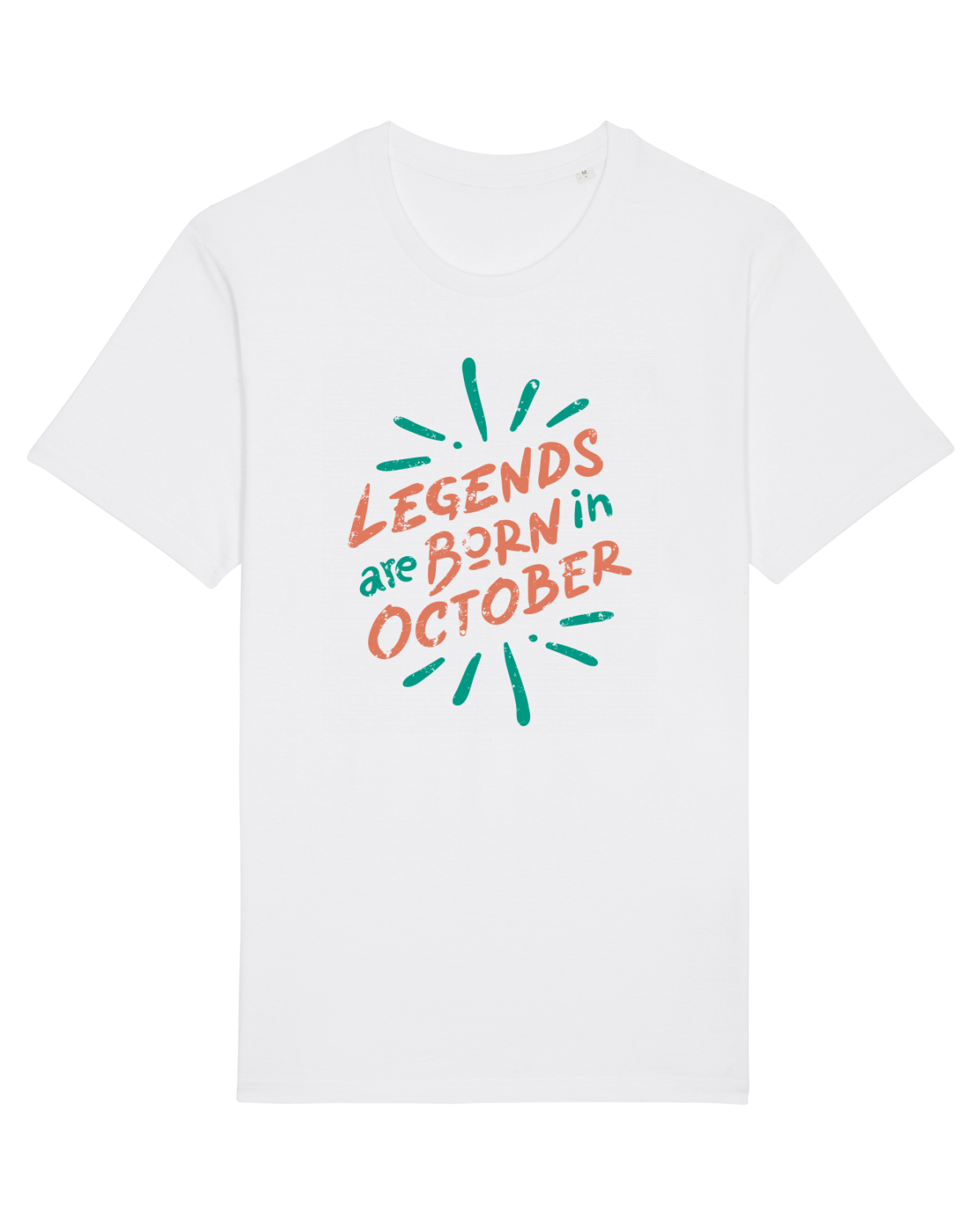 Tricou mânecă scurtă Unisex Rocker White