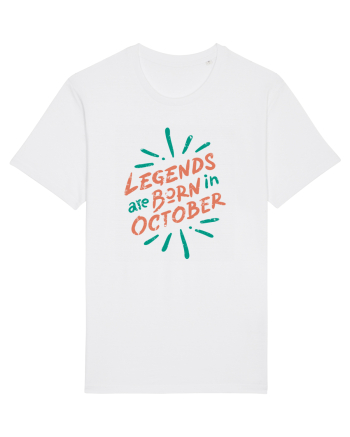 Legends Are Born In October White