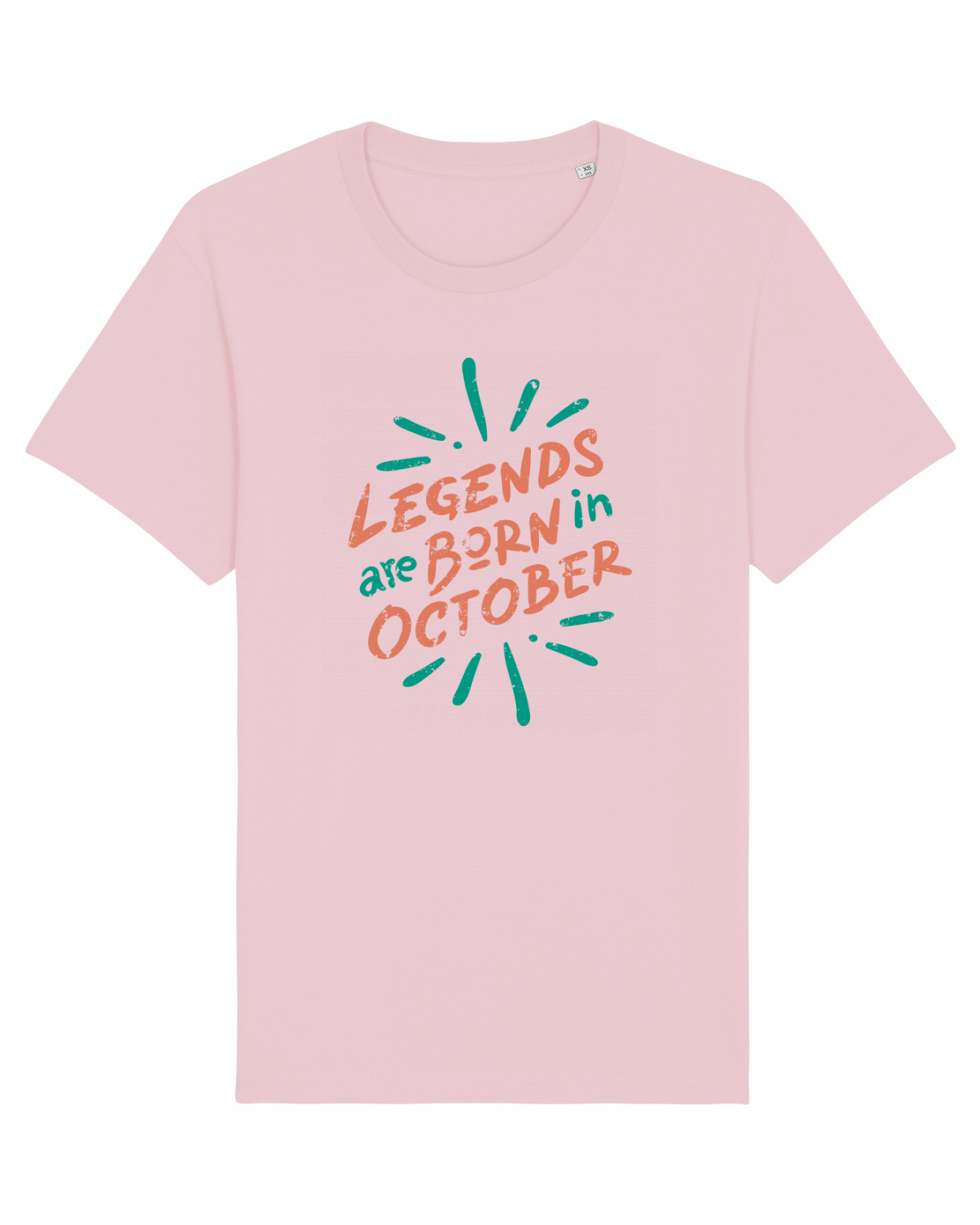 Tricou mânecă scurtă Unisex Rocker Cotton Pink