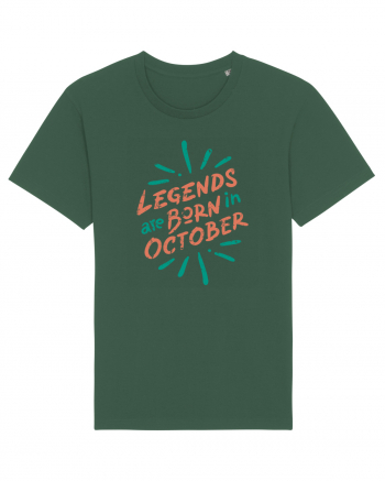Legends Are Born In October Bottle Green