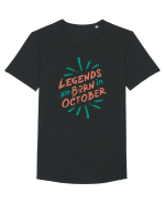 Legends Are Born In October Tricou mânecă scurtă guler larg Bărbat Skater