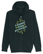 Legends Are Born In November Hanorac cu fermoar Unisex Connector