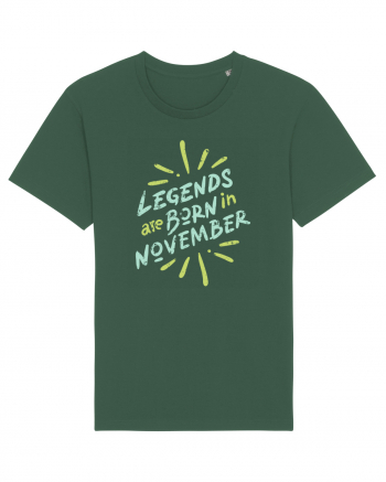 Legends Are Born In November Bottle Green