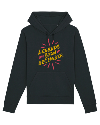 Legends Are Born In December Black