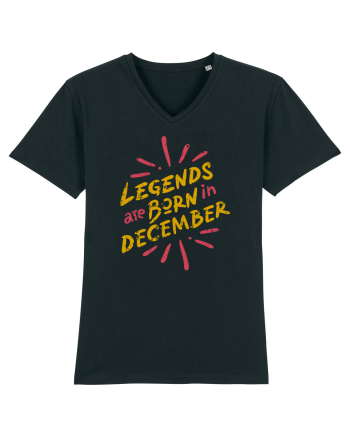 Legends Are Born In December Black