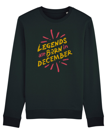 Legends Are Born In December Black
