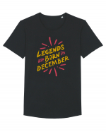 Legends Are Born In December Tricou mânecă scurtă guler larg Bărbat Skater