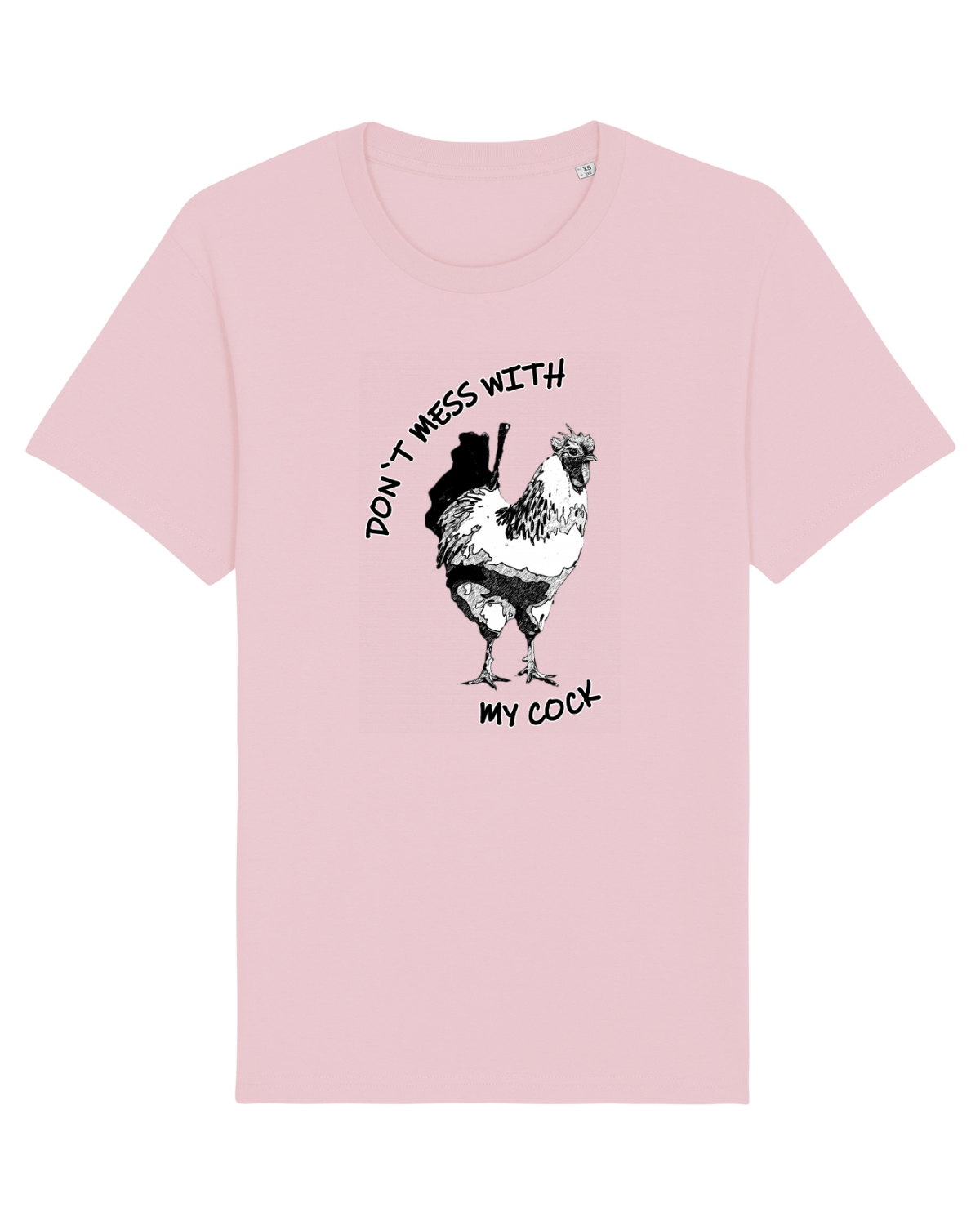 Tricou mânecă scurtă Unisex Rocker Cotton Pink