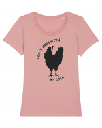 rooster Tricou mânecă scurtă guler larg fitted Damă Expresser